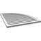 Ekena Millwork Quarter Round Top Right Surface Mount PVC Gable Vent w/ 2"W x 1-1/2"P Brickmould Frame, 32"W x 38"H GVPQR32X3802SF - alternate 5
